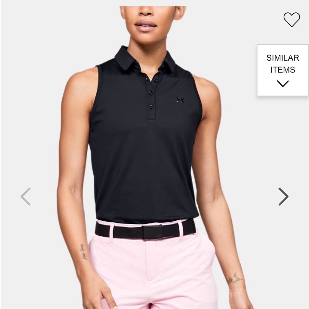 NWOT under armour sleeveless polo